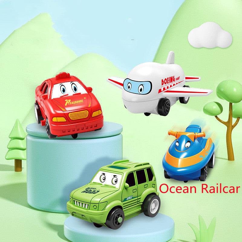 Children Puzzle Electric Railroad Speeder DIY Assembly Electric Car Automatic Rail City Scene Construction Education Toy Gift - Nioor