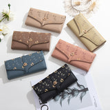 Women's Large-capacity Long Printed Hasp Clutch