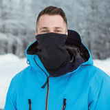 Winter Windproof Scarves Fleece Tube Scarf Mask Soft Half Face Cover SKi Snowboard Neck Warmer Gaiter Fashion Women Men Winter Fleece Face Mask Scarf Balaclava Neck Warmer - Nioor