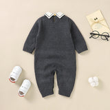 Standing Collar Baby Bear Knitted Sweater