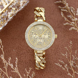 Trendy Diamond Hip Hop Cuban Chain Quartz Watch - Nioor