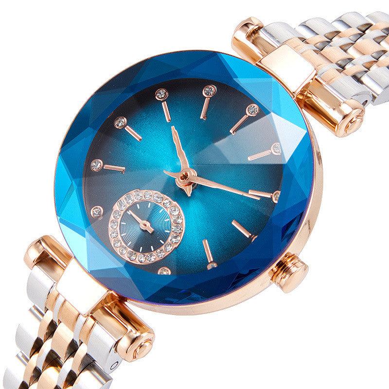 Women's Fashion Cut Two Hands Waterproof Quartz Watch - Nioor