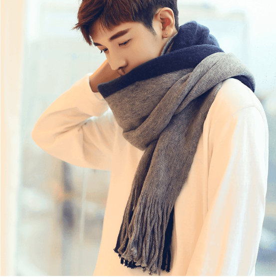 Men Scarves Can Match Colors Fashion - Nioor