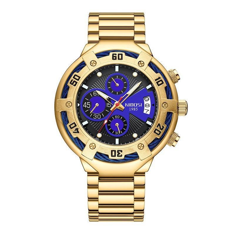 New Multi-functional Men's Watch Fashion Business Quartz Watch - Nioor