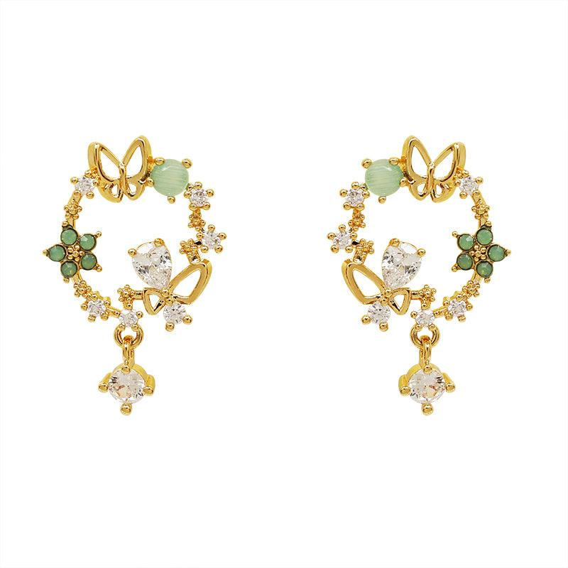 Exquisite Vintage Flower Earrings Premium Sense Silicone Ear Clips - Nioor