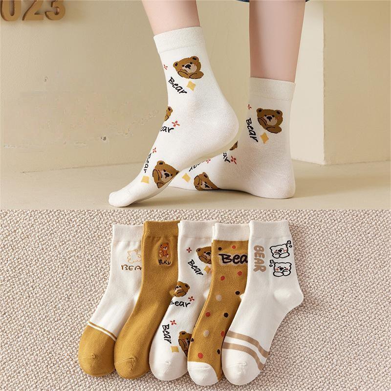 Winter Socks Men's Cotton Spot Cylinder Solid Color - Nioor