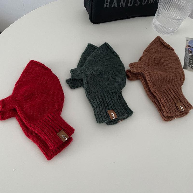 Touch Screen Wool Keep Warm Knitted Gloves - Nioor