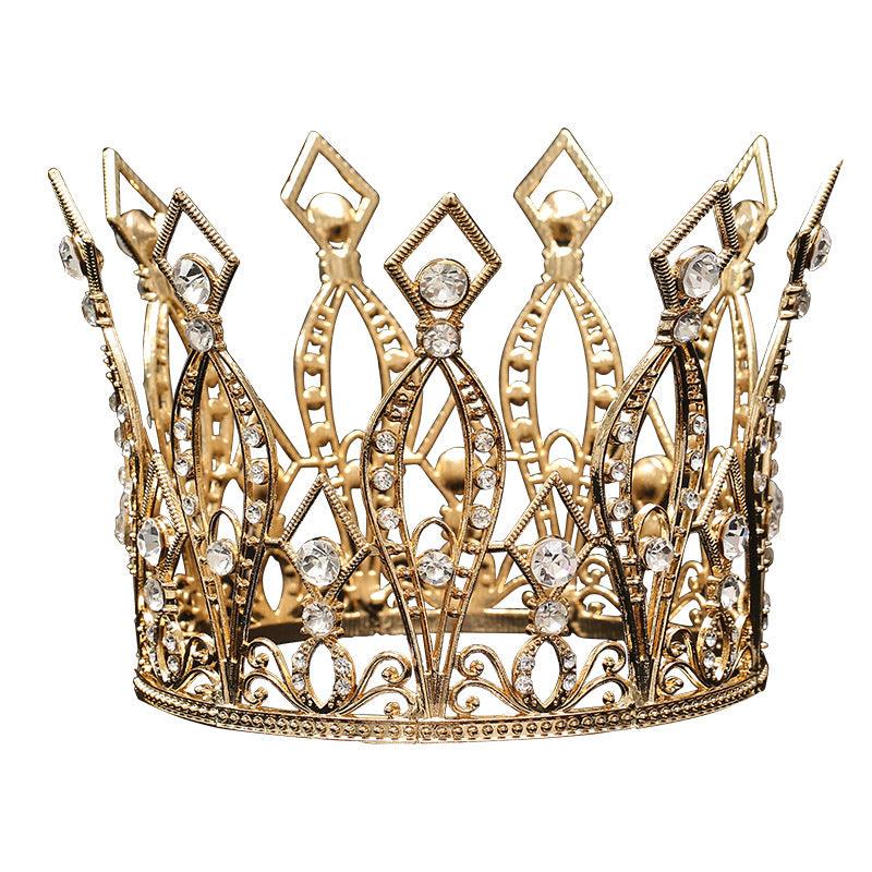 Baroque Golden Birthday Crown Cake Baking Decoration - Nioor