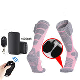 Remote Control Heating Socks Charging Heating Foot Warming Artifact Long Tube - Nioor