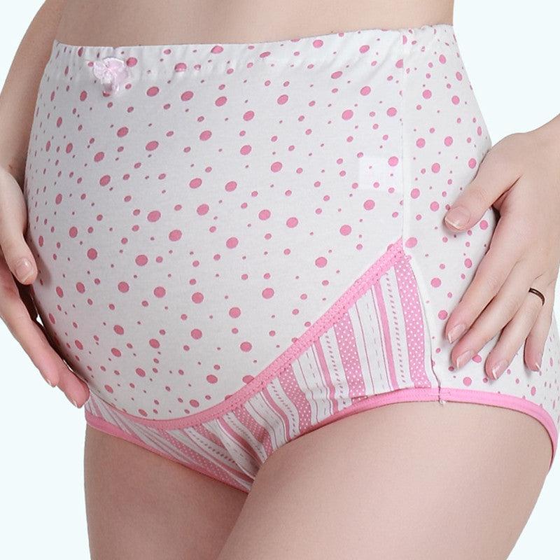 Pregnant women's underwear, stomach lift pants, maternity clothes, cotton, pregnant women's underwear, adjustable high waist pants - Nioor