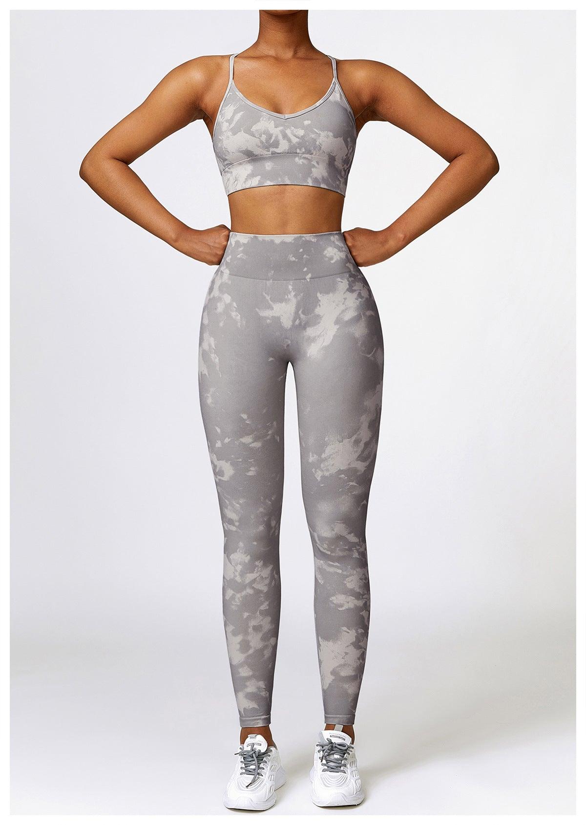 Camouflage Printing Seamless Yoga Suit - Nioor