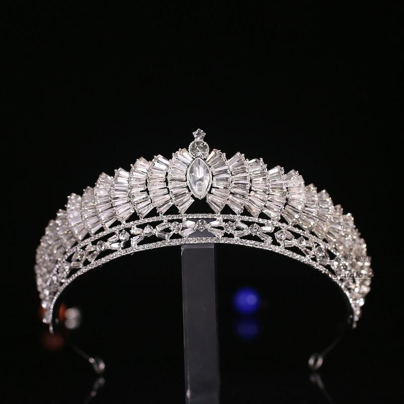 New Japanese And Korean Wedding Rhinestone Alloy Knot Wedding Crown - Nioor