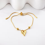 Gold Lucky Star Love Stainless Steel Bracelet