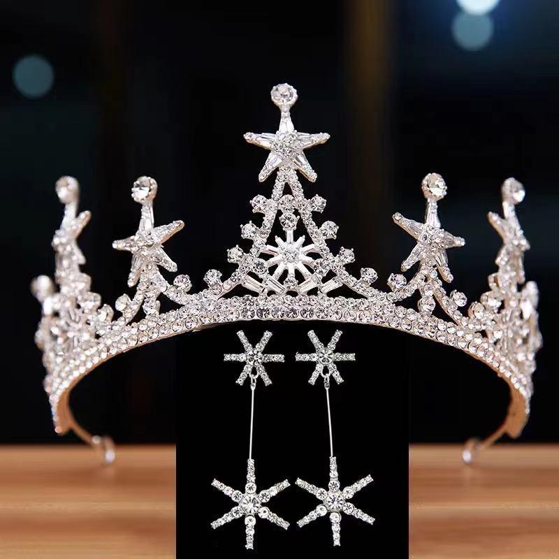 High-grade Alloy Luxury Atmosphere Bridal Crown Headdress - Nioor