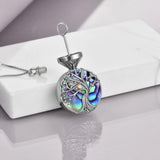 Tree of Life Urn Necklace for Ashes Keepsake 925 Sterling Silver Pendant Necklace - Nioor