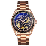 Business Men's Gold Steel Strap Watch - Nioor