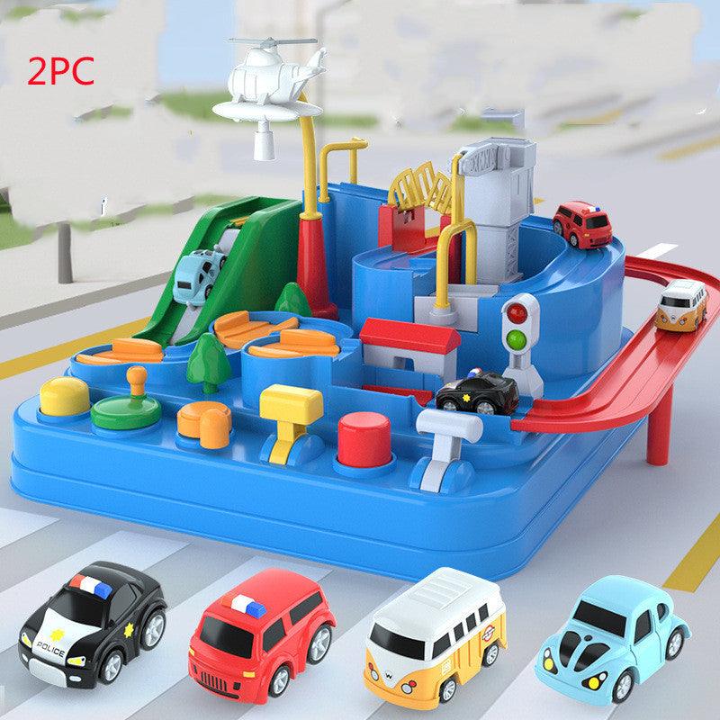 Cars Pass Through Big Adventure Parking Lot Rail Car Toy Car Track Kids Toy - Nioor