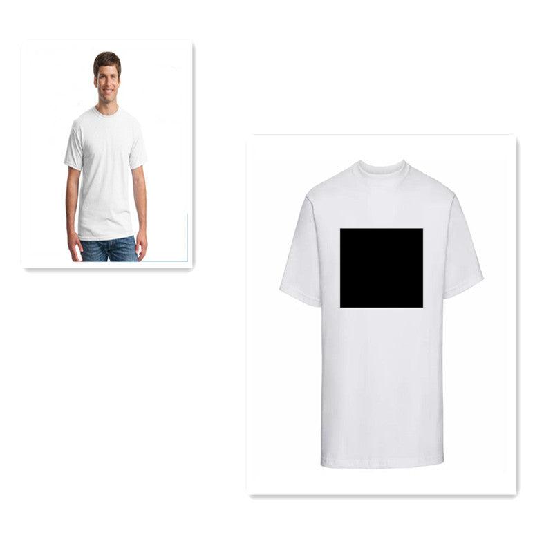 Cotton Round Neck T-shirt With Short Sleeves - Nioor