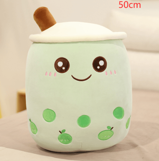 Cute Fruit Drink Plush Stuffed Soft Strawberry Milk Tea Plush Boba Tea Cup Toy Bubble Tea Pillow Cushion Kids Gift - Nioor