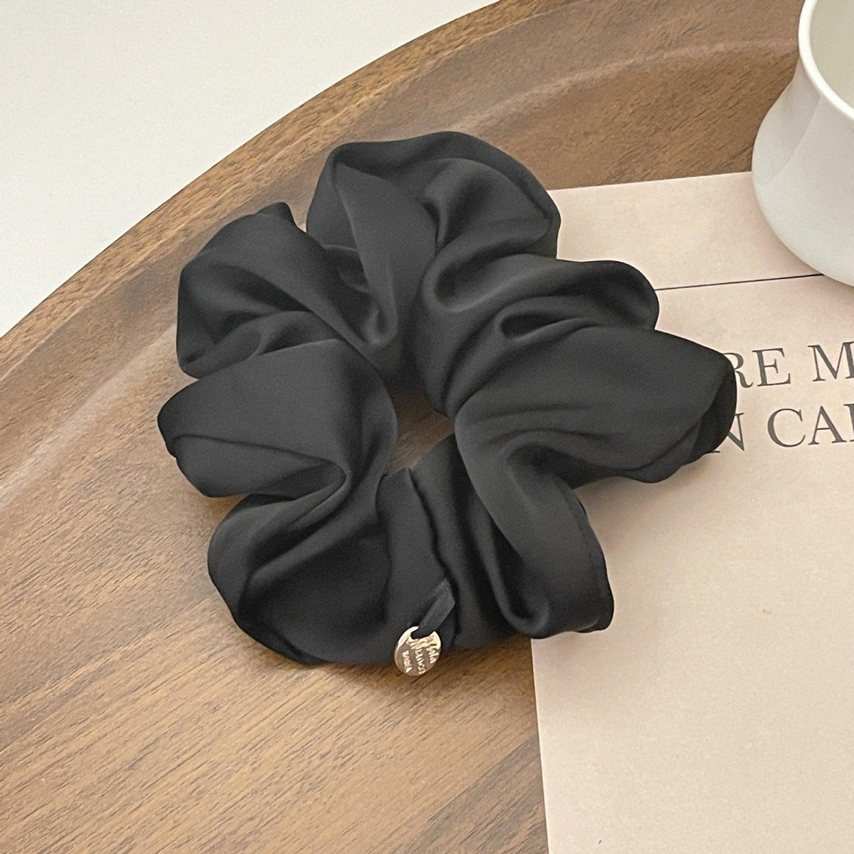 Simple High-quality Satin Large Intestine Hair Ring - Nioor