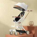 Can Sit And Lie Flat Two-way Folding Lightweight Shock-absorbing High-view Stroller - Nioor