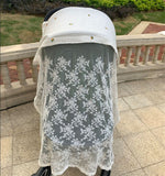 Baby Stroller Anti-mosquito Net Children's Mosquito-proof Embroidered Cover Cloth Baby Summer