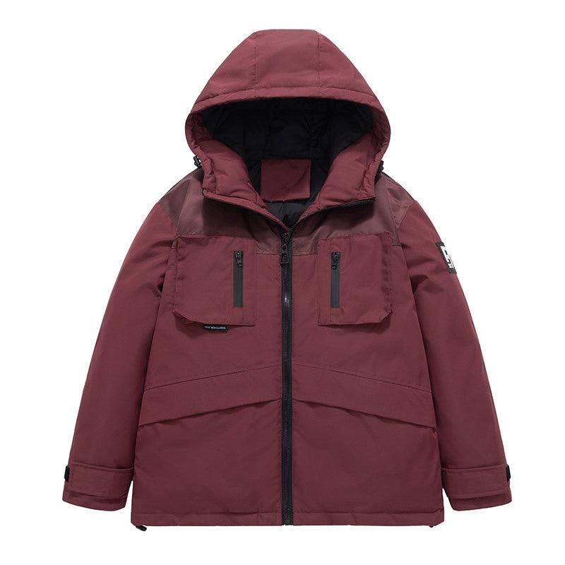 Korean Style Winter Couple Workwear Cotton-padded Jacket Loose Hooded Fashion Casual - Nioor