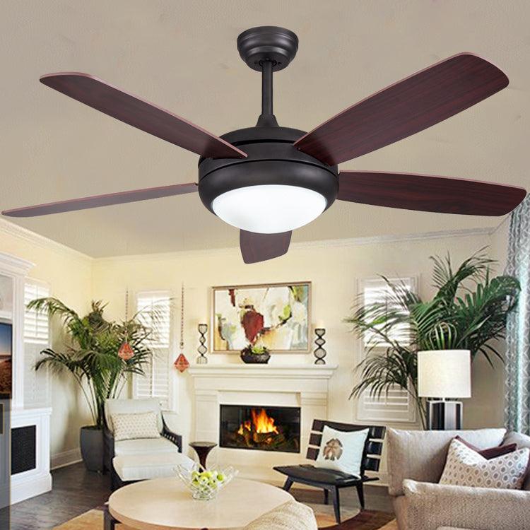 American Simple Light Luxury Home Wood Leaf Fan - Nioor