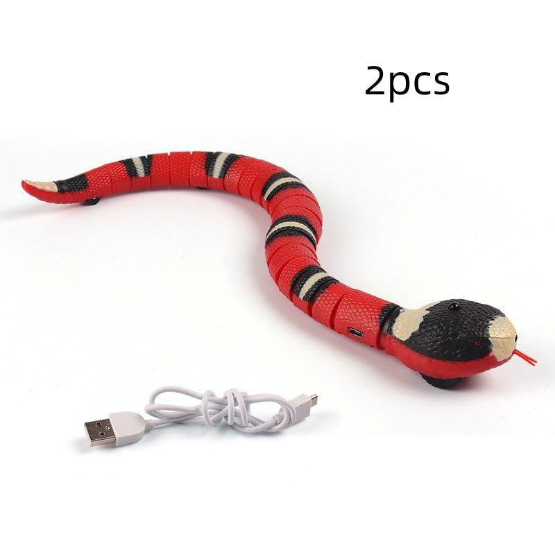 Smart Sensing Interactive Cat Toys Automatic Eletronic Snake Cat Teasering Play USB Rechargeable Kitten Toys For Cats Dogs Pet - Nioor