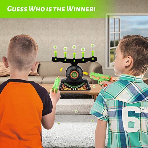 Shooting Targets For Guns Shooting Game Glow In The Dark Floating Ball Target Practice Toys For Kids Boys Hover Shot 1 Blaster Toy Gun 10 Soft Foam Balls 3 Darts Gift,Amazon Platform Banned - Nioor