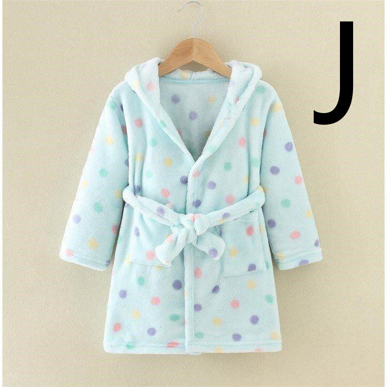 Four Seasons Home Service, Children's Clothing, Children's Bathrobe, Robe, Thickened Flannel