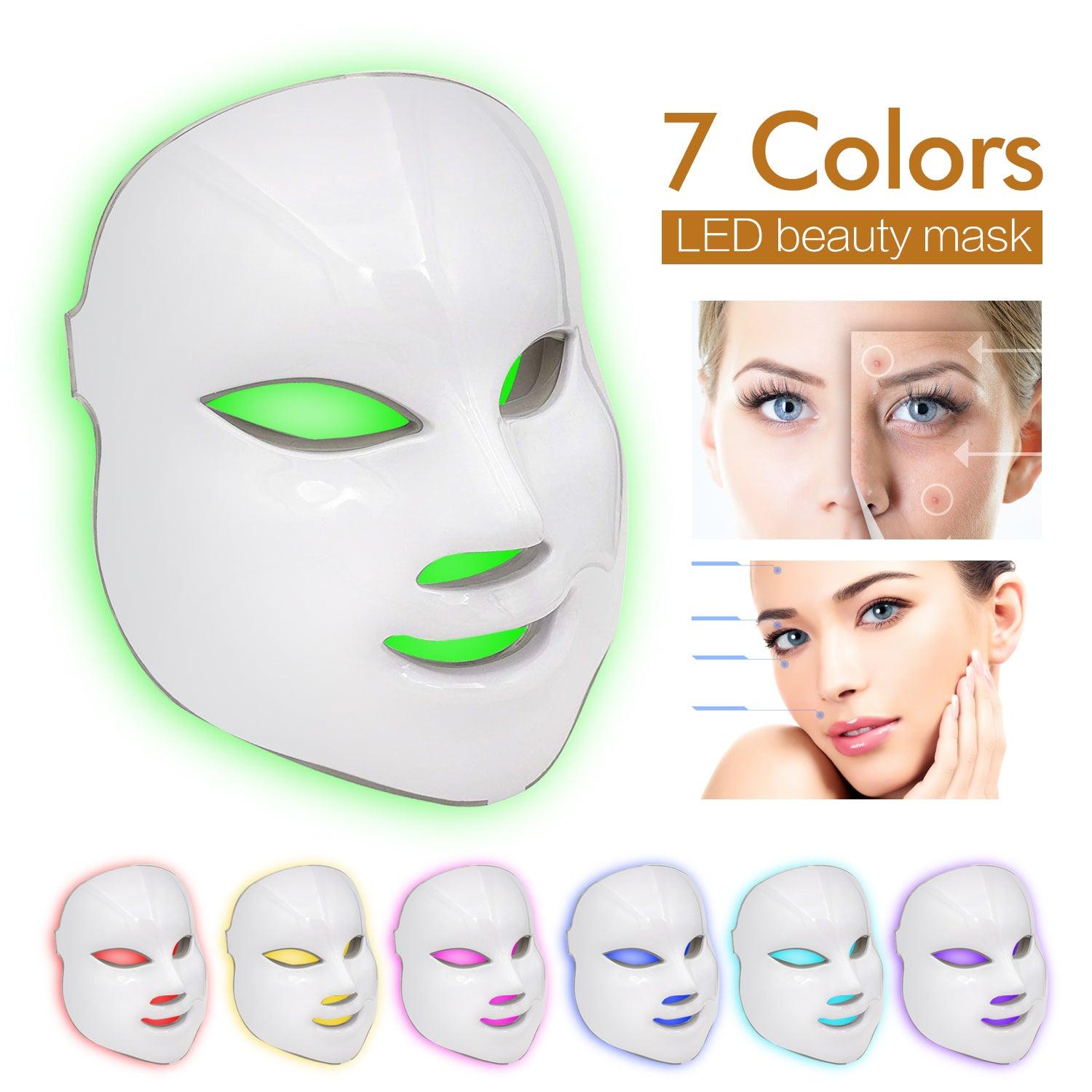 7 Colors LED Mask LED Light Photon Face Mask - Nioor