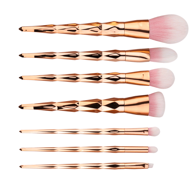 7 makeup brushes, makeup tools, diamond makeup brush foundation brush - Nioor