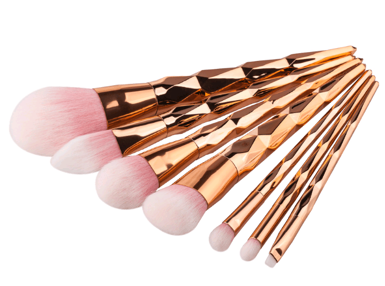 7 makeup brushes, makeup tools, diamond makeup brush foundation brush - Nioor