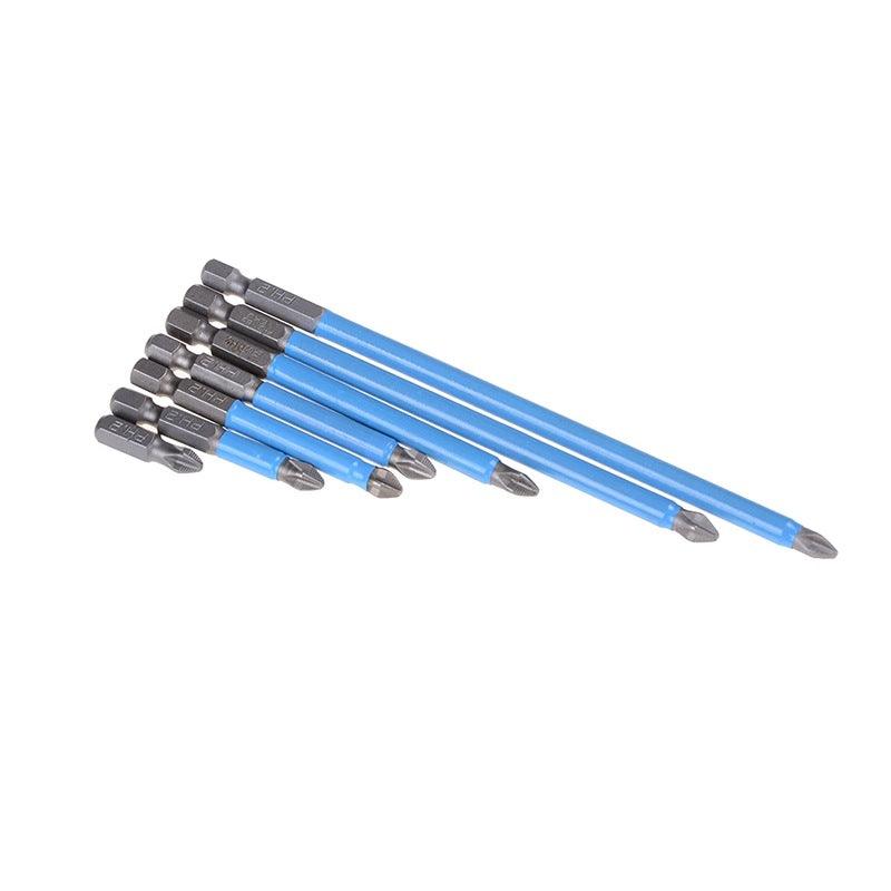 7 Pcs Ph2 Anti Slip Magnetic Cross Electric Drill Bits Screw Nozzle Taper Corrector 25Mm 50Mm 65Mm 70Mm 90Mm 127Mm 150Mm - Nioor