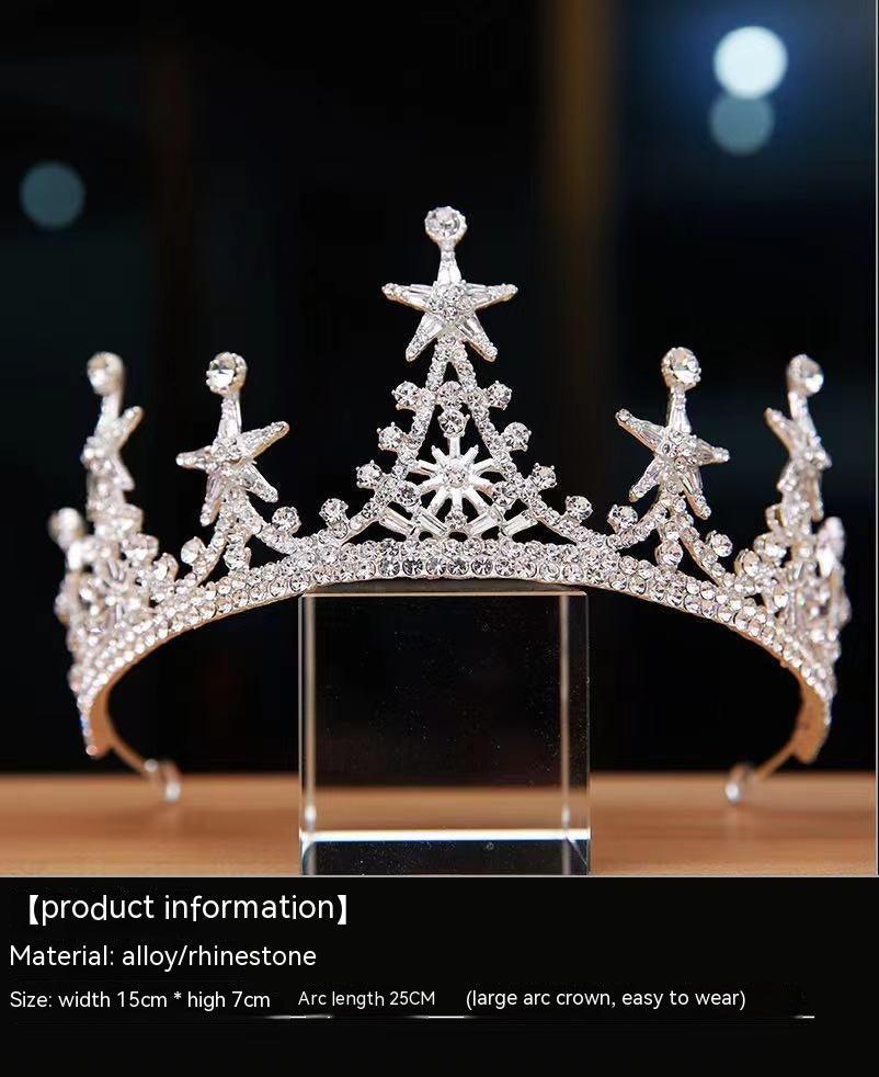 High-grade Alloy Luxury Atmosphere Bridal Crown Headdress - Nioor