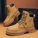 Mens Casual Biker High Top Martin Boots - Nioor