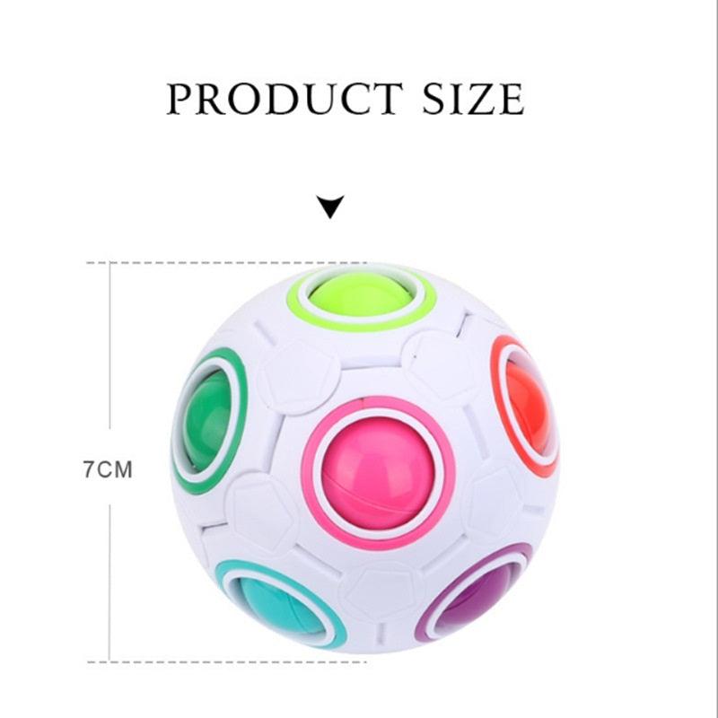 High Elasticity And Fall Resistance Puzzle Rainbow Ball Toy - Nioor