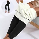 Winter Leggings Warm Thick High Stretch Lamb Cashmere Leggins Skinny Fitness Woman Pants - Nioor