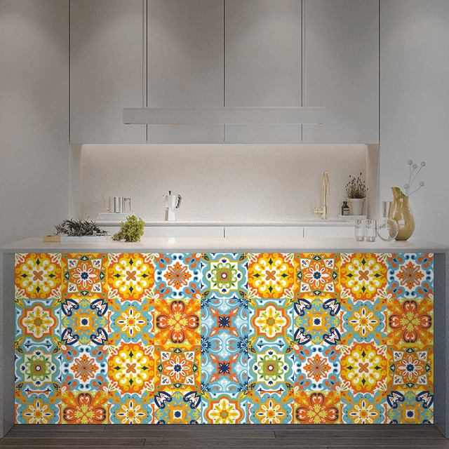 Retro Tile Sticker Light Luxury Kitchen Sticker - Nioor