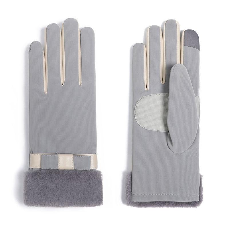 Winter Fleece-lined Thickened Touch Screen Gloves - Nioor