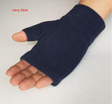 Outdoor Sports Running Thickened Warm Gloves Typing And Writing Warm Half Finger Gloves - Nioor