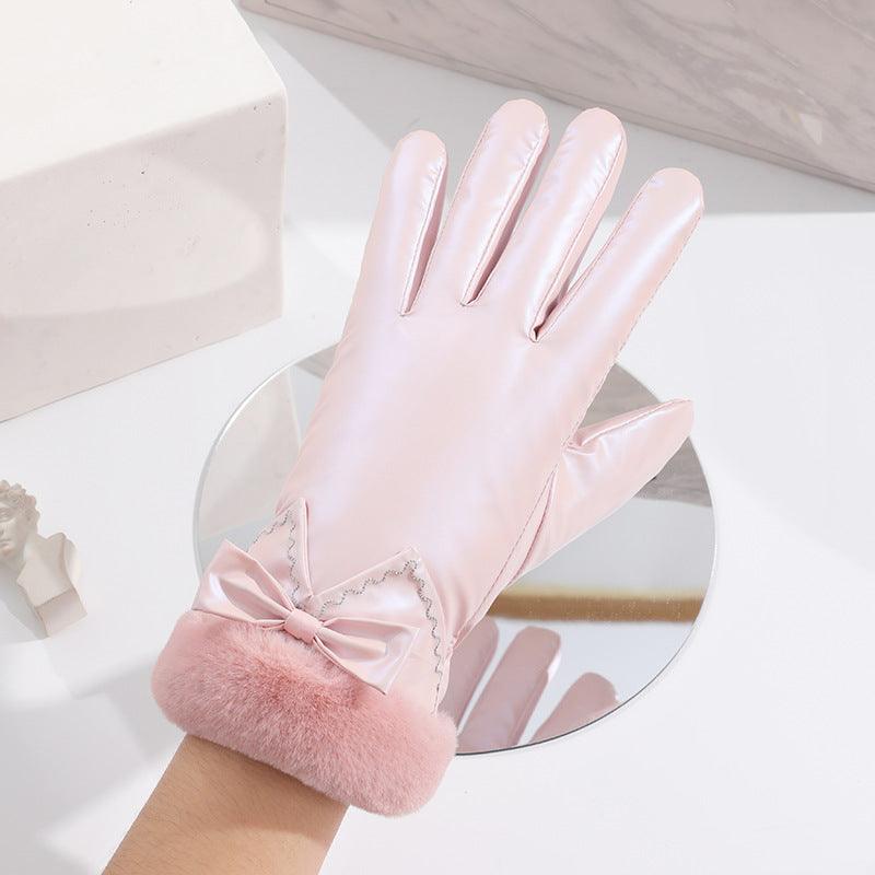 Women's Warm Thickened Velvet Gloves - Nioor