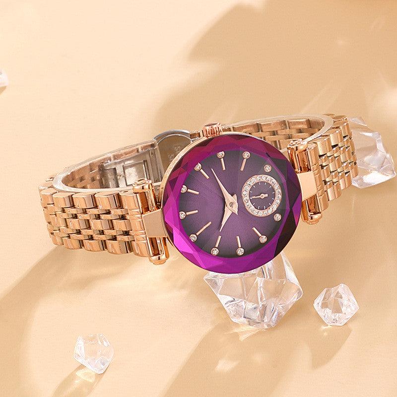 Women's Fashion Simple Cut Quartz Watch Steel Band - Nioor