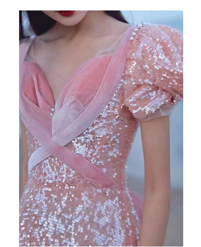 Pink Evening Dress For High End Luxury Women - Nioor