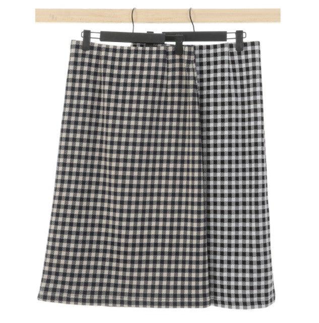 Checkered Knitted Women's Skirt - Nioor