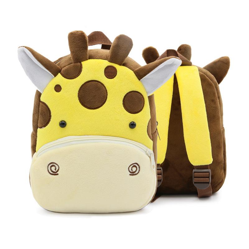 Cute Plush Backpacks Kindergarten Cartoon School Bags Children Animal Toys Bag - Nioor