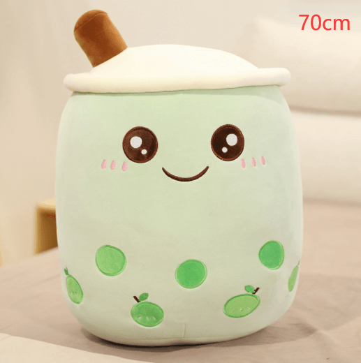 Cute Fruit Drink Plush Stuffed Soft Strawberry Milk Tea Plush Boba Tea Cup Toy Bubble Tea Pillow Cushion Kids Gift - Nioor