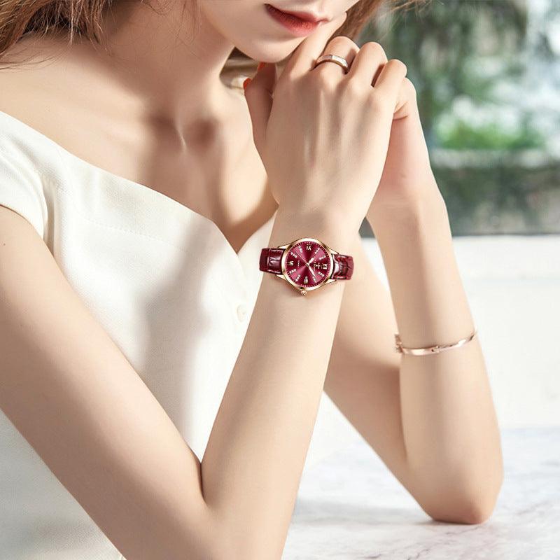 Simple Women's Automatic Delicate Small Dial Waterproof Quartz Watch - Nioor