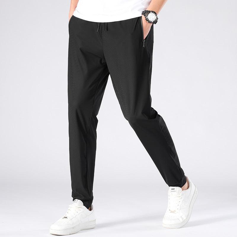 Men's Summer Plus Size Ice Silk Quick-drying Sports Pants - Nioor